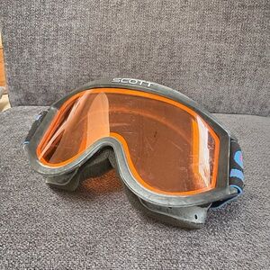 Scott Black Goggles with Orange Lens
